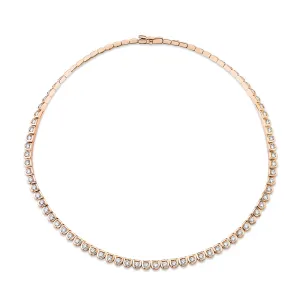 Scallop Artisan Diamond Silhouette Necklace