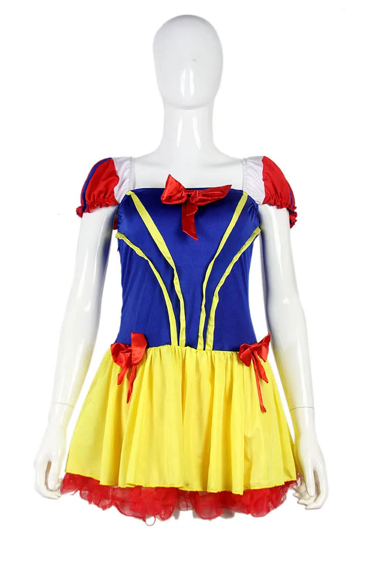 Sexy Princess Snow White Halloween Costume Fairy Tale Fancy Party Dress