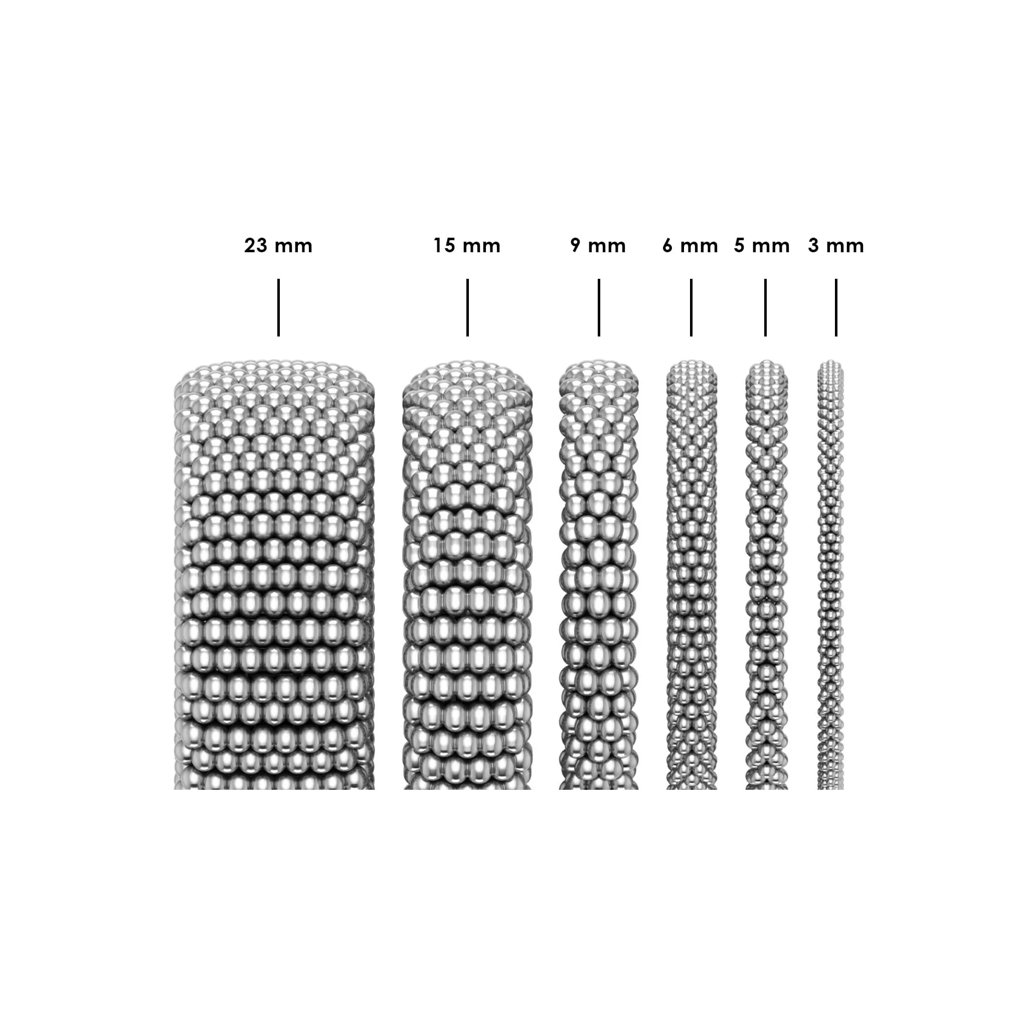 Signature Caviar Caviar Bracelet | 15mm