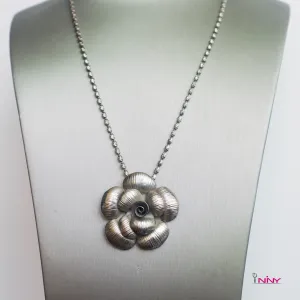 Silver Beautiful Silver Rose Pendant