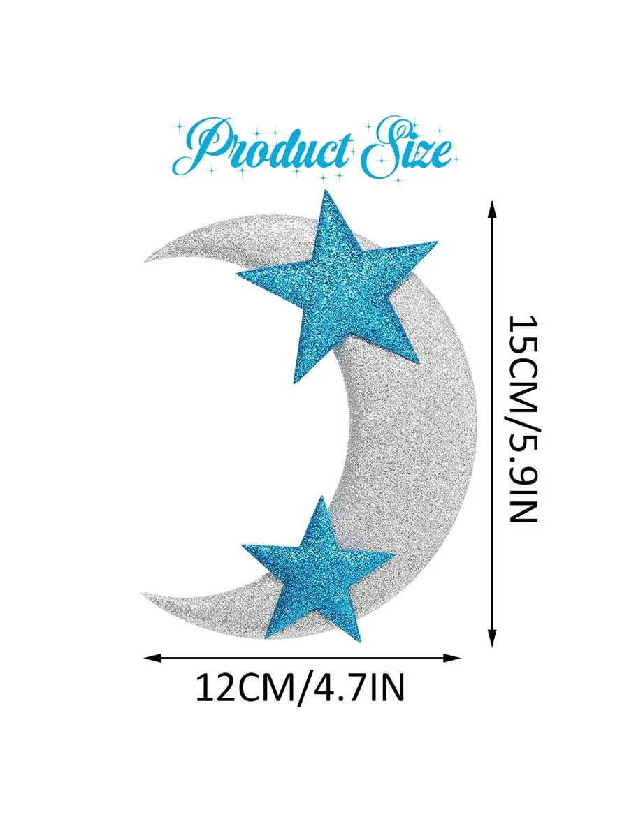 Star Hair Clip Sparkly Sliver Moon Hair Barrette Party Wedding Hair Accessories