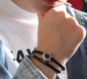 Star of David Bracelet for Boy -Bar Mitzvah Jewish Jewelry