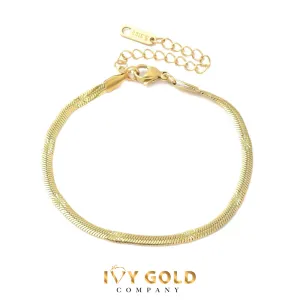 Star Stamped Herringbone Bracelet Star Stamped Herringbone Bracelet