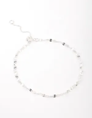 Sterling Silver Mirror Link Bracelet