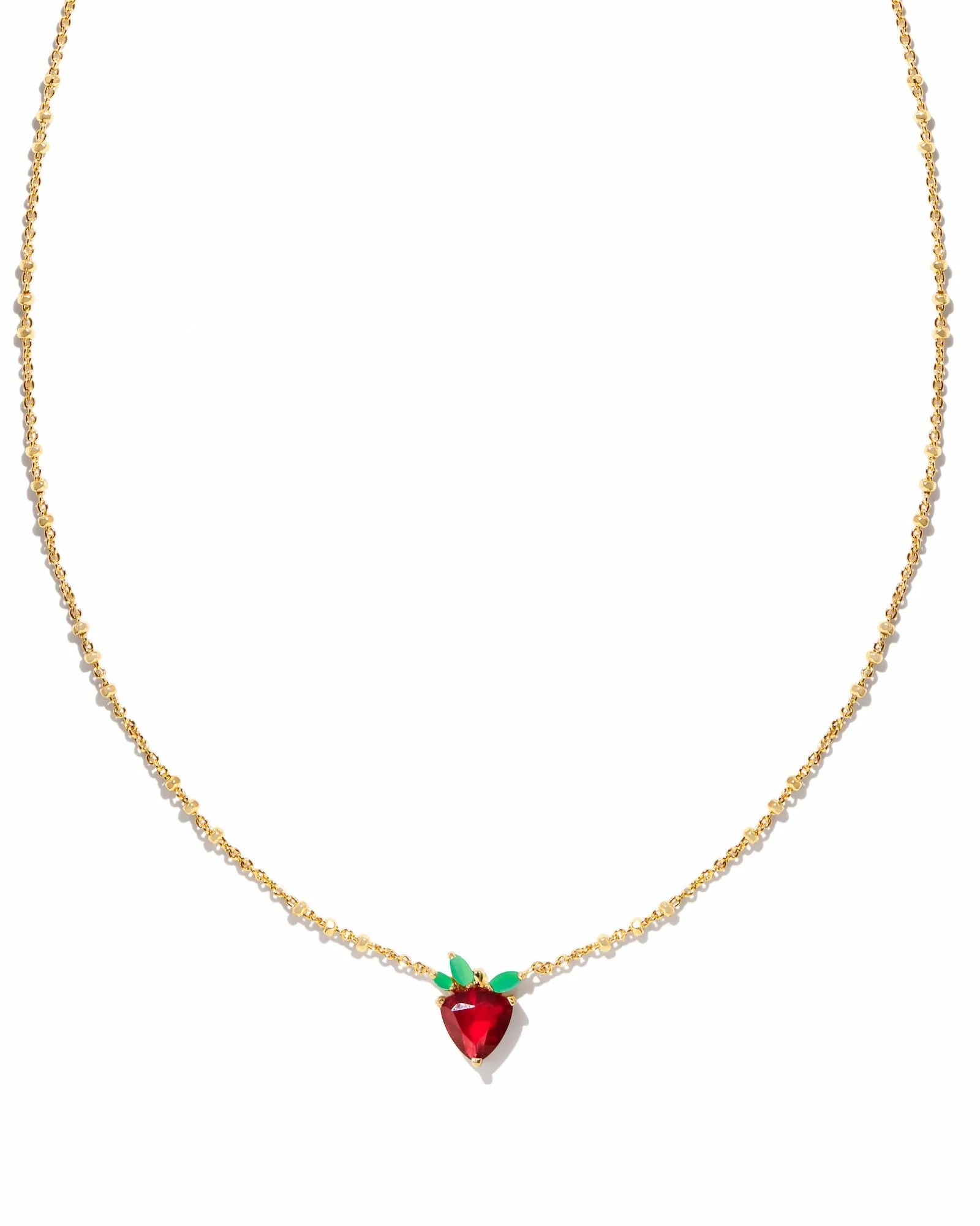Strawberry Short Pendant Necklace