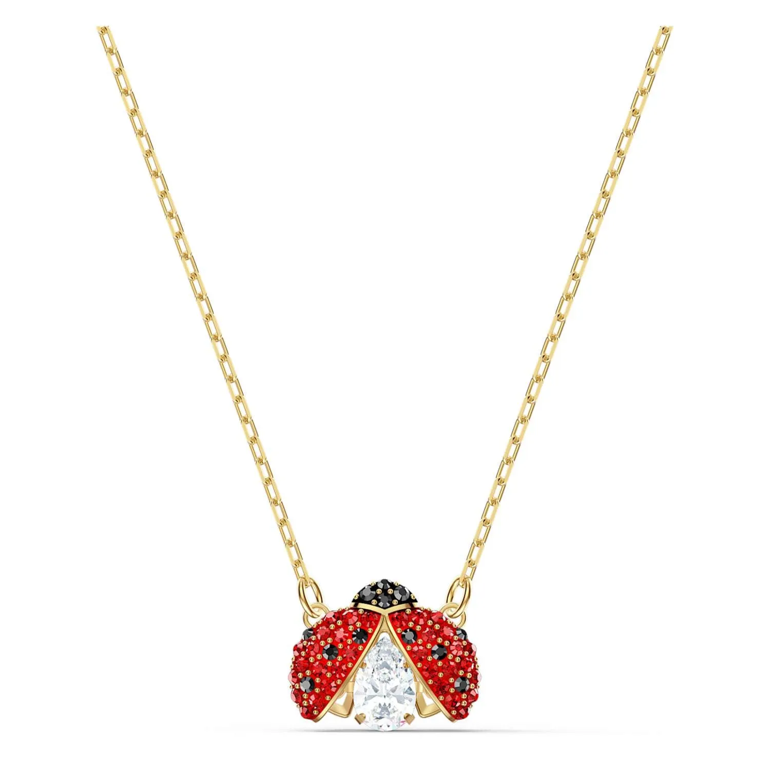 SWAROVSKI Swarovski Sparkling Dance Ladybug Necklace - Red & Gold-tone plated 5521787