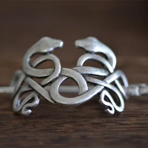 Viking Hairpin Double Head Snake Hair Jewellery