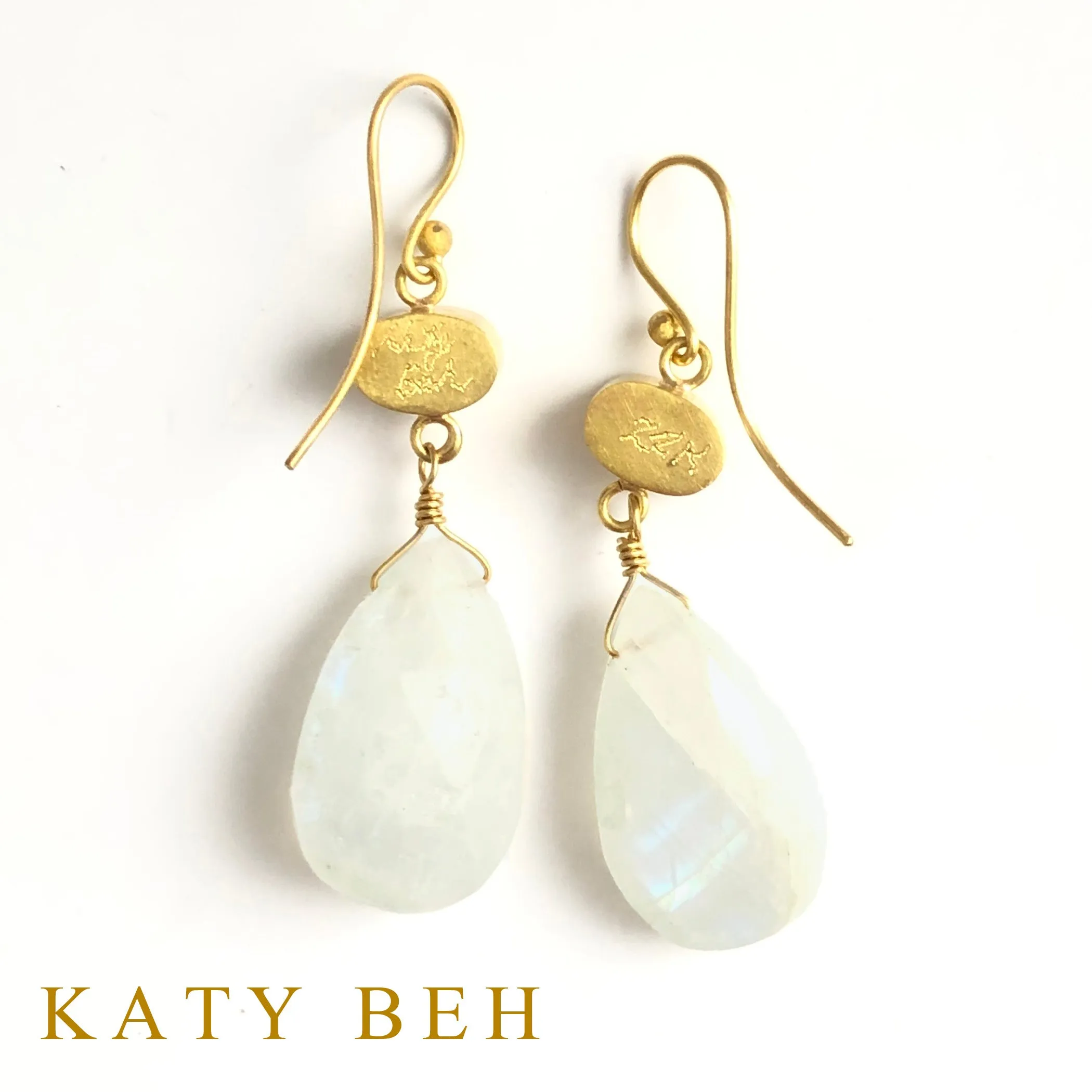 Wendy Tanzanite and Rainbow Moonstone Earrings