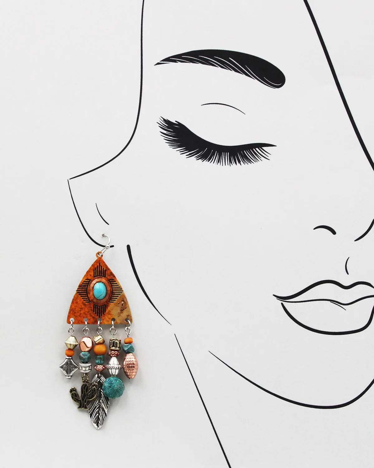 Western Metal Fringe Earrings