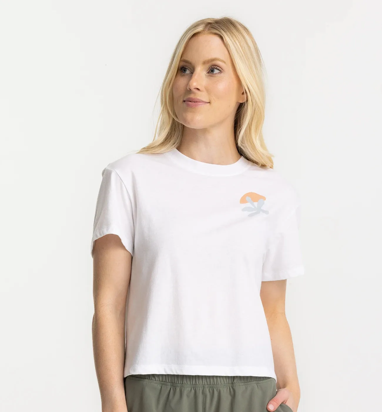Women's Coral Tee - White